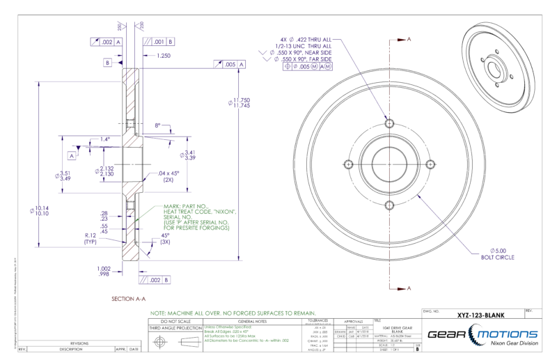 The Importance of Good Gear Blanks Gear Motions